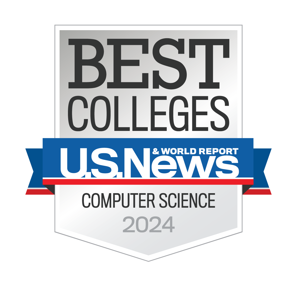 U.S. News and World Report Best Computer Science Undergraduate Program 2023-2024 badge