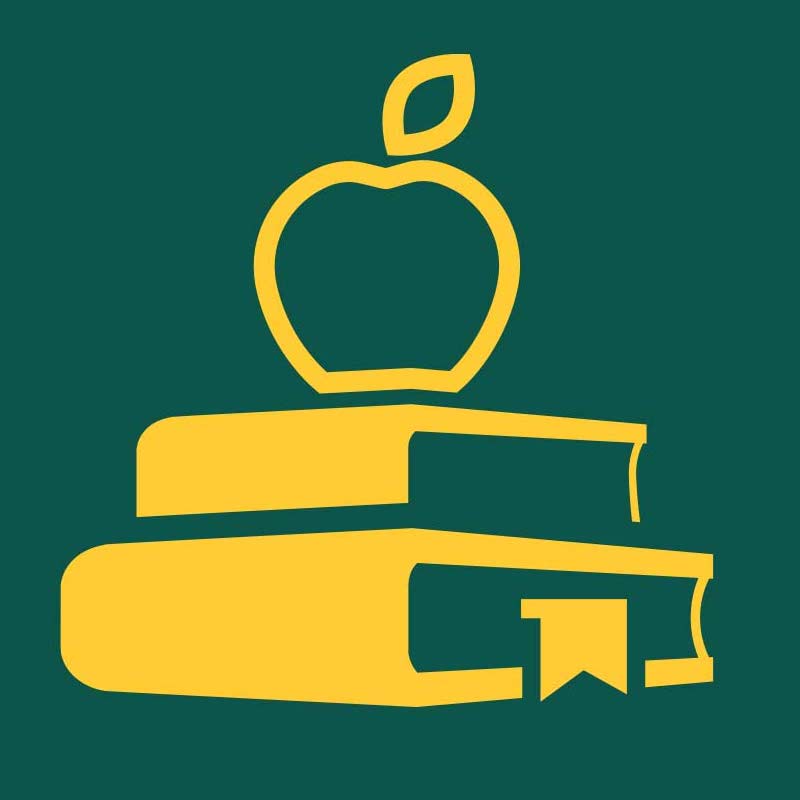 books with apple icon